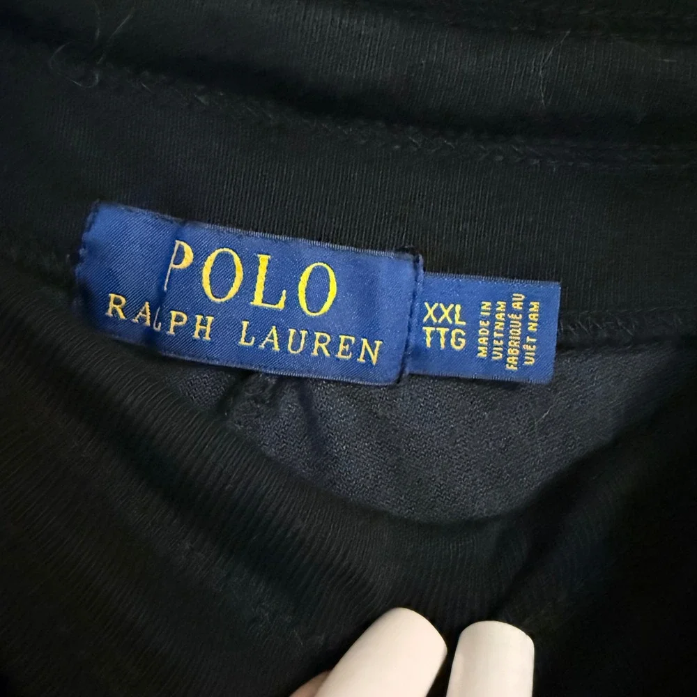 Polo Ralph Lauren Mens Velour Tracksuit Set Black Zip Jacket Joggers XXL